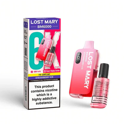 Lost Mary BM6000 Prefilled Vape Box of 10 | only £85 | Cheapest Vape Shop in Uk