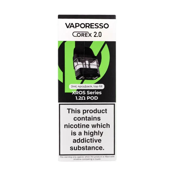 Vaporesso XROS COREX 2.0 Replacement Pods - Pack of 4 | only £9.95 | Cheapest Vape Shop in Uk