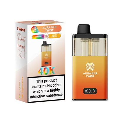 Aura Bar Twist 40K Puffs Prefilled Pod Kit | Up to 40000 Puffs| only £14.99 | Cheapest Vape Shop in Uk