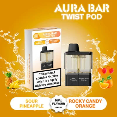 Aura Bar Twist 40k Puffs Pre-Filled Pods | Only £7.49 | Any 3 For £20.99 | only £7.49 | Cheapest Vape Shop in Uk