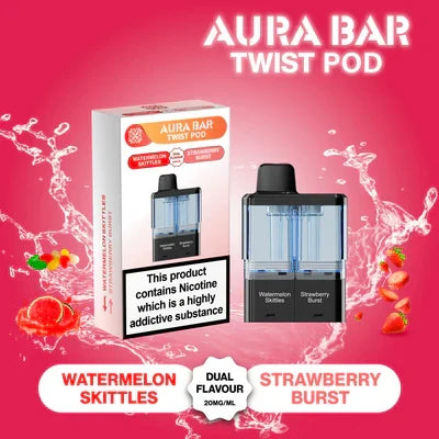Aura Bar Twist 40k Puffs Pre-Filled Pods | Only £7.49 | Any 3 For £20.99 | only £7.49 | Cheapest Vape Shop in Uk