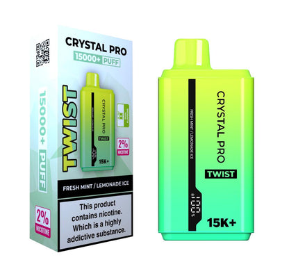 Crystal Pro Twist 15000 Puffs Pre-filled Vape kit - Box of 10 | only £78.99 | Cheapest Vape Shop in Uk