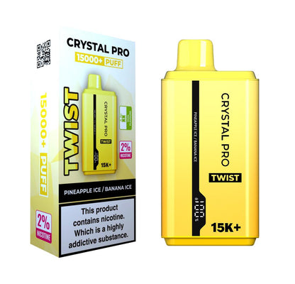 Crystal Pro Twist 15000 Puffs Pre-filled Vape kit - Box of 10 | only £78.99 | Cheapest Vape Shop in Uk