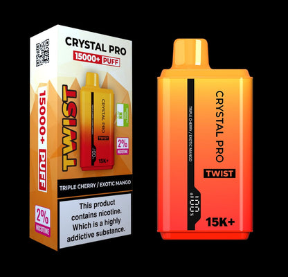 Crystal Pro Twist 15000 Puffs Pre-filled Vape kit - Box of 10 | only £78.99 | Cheapest Vape Shop in Uk