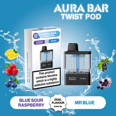 Aura Bar Twist 40k Puffs Pre-Filled Pods | Only £7.49 | Any 3 For £20.99 | only £7.49 | Cheapest Vape Shop in Uk