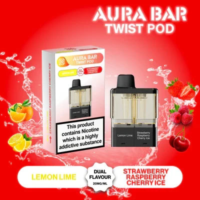 Aura Bar Twist 40k Puffs Pre-Filled Pods | Only £7.49 | Any 3 For £20.99 | only £7.49 | Cheapest Vape Shop in Uk
