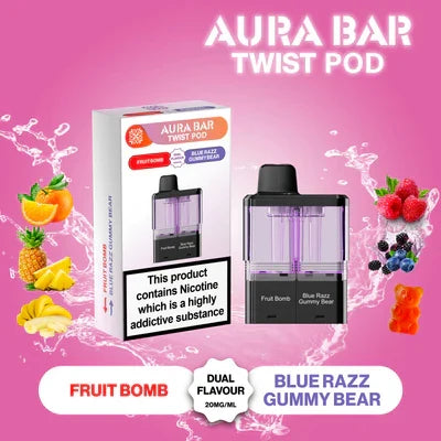 Aura Bar Twist 40k Puffs Pre-Filled Pods | Only £7.49 | Any 3 For £20.99 | only £7.49 | Cheapest Vape Shop in Uk