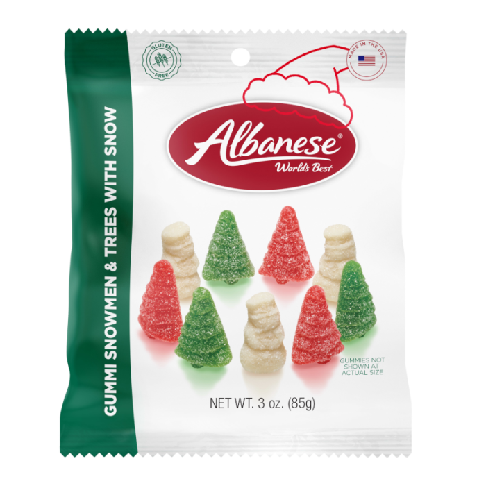 Albanese Gummi Candy 70g–85g – Farm Fresh Berries, Jolly Gingerbread & Snowmen & Trees | only £2.39 | Cheapest Vape Shop in Uk