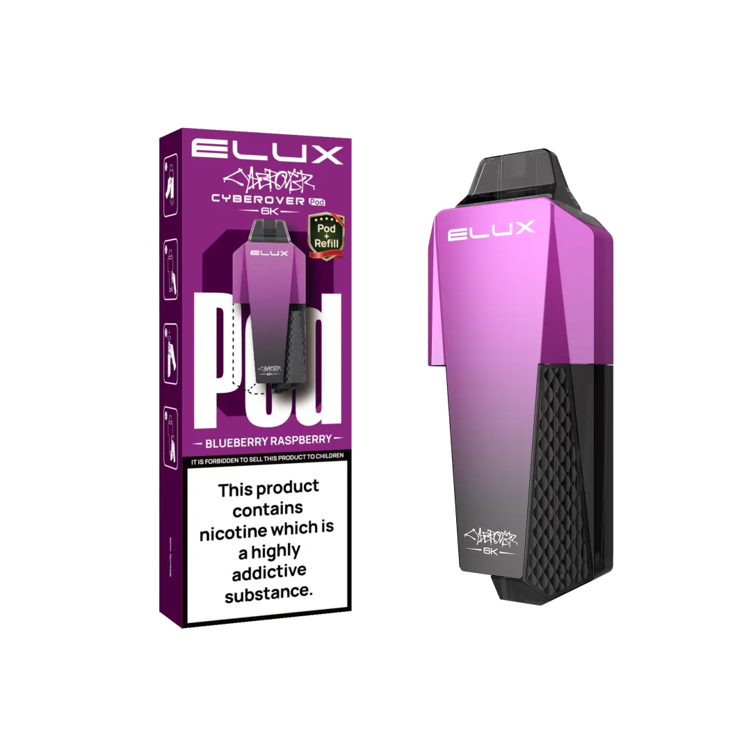 Elux Cyberover 6000 Prefilled Pods | Only £6.99 | Any 3 For £18.99 | only £6.99 | Cheapest Vape Shop in Uk