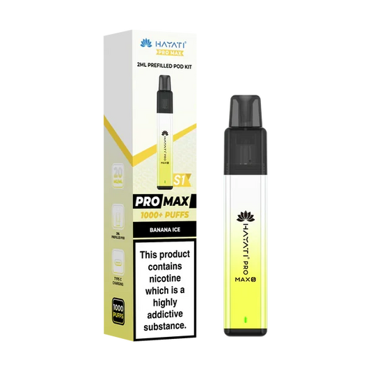 Hayati Pro Max S1 1000+ Puff Pre-Filled Pod Kit - Box of 10 | only £39.99 | Cheapest Vape Shop in Uk