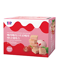 Baskin‑Robbins Berry Berry Strawberry Mini Wafers 100g – Crispy Berry‑Filled Wafer Snack | only £3.49 | Cheapest Vape Shop in Uk