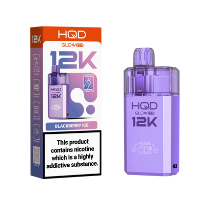 HQD Glow Pro 12k Prefiiled Kit - Box of 10 | only £72.99 | Cheapest Vape Shop in Uk