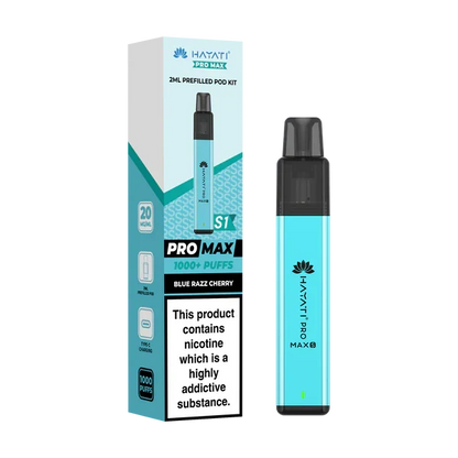 Hayati Pro Max S1 1000+ Puff Pre-Filled Pod Kit - Box of 10 | only £39.99 | Cheapest Vape Shop in Uk