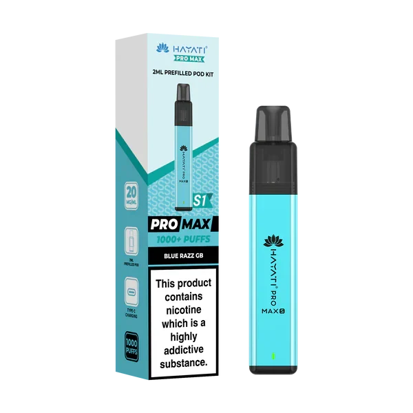 Hayati Pro Max S1 1000+ Puff Pre-Filled Pod Kit - Box of 10 | only £39.99 | Cheapest Vape Shop in Uk