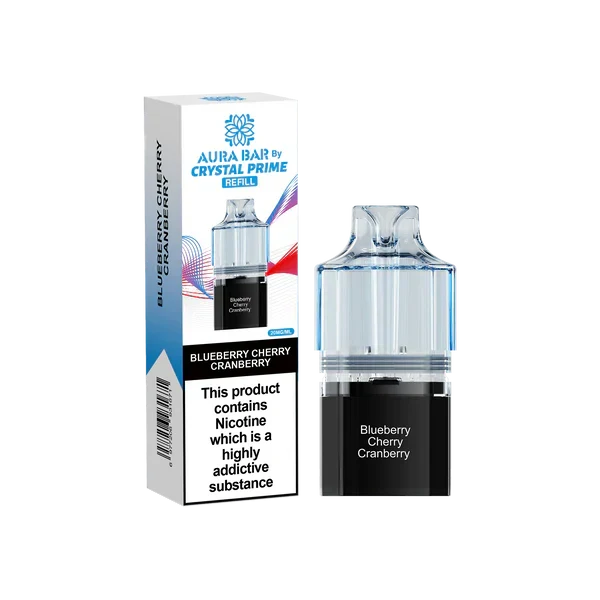 Crystal Prime Aura Bar 10k Replacement Pods - Box of 10 | only £47.25 | Cheapest Vape Shop in Uk