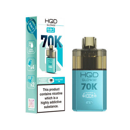 HQD Glow Air 70K Pod Vape Kit | only £15.99 | Cheapest Vape Shop in Uk
