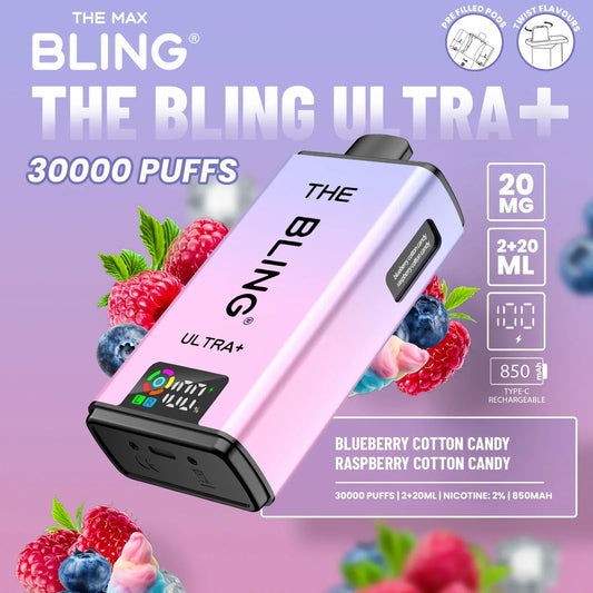 The Bling Ultra Plus 30k Puffs Prefilled Pod Vape | only £10.99 | Cheapest Vape Shop in Uk