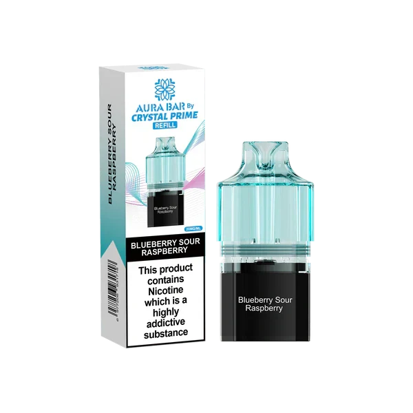Crystal Prime Aura Bar 10k Replacement Pods - Box of 10 | only £47.25 | Cheapest Vape Shop in Uk