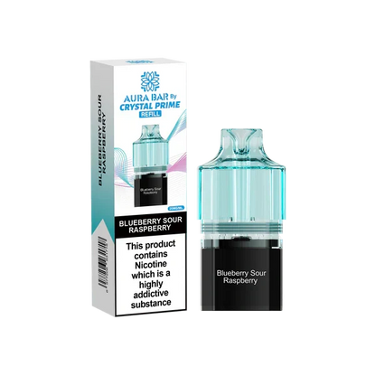 Crystal Prime Aura Bar 10k Replacement Pods - Box of 10 | only £47.25 | Cheapest Vape Shop in Uk