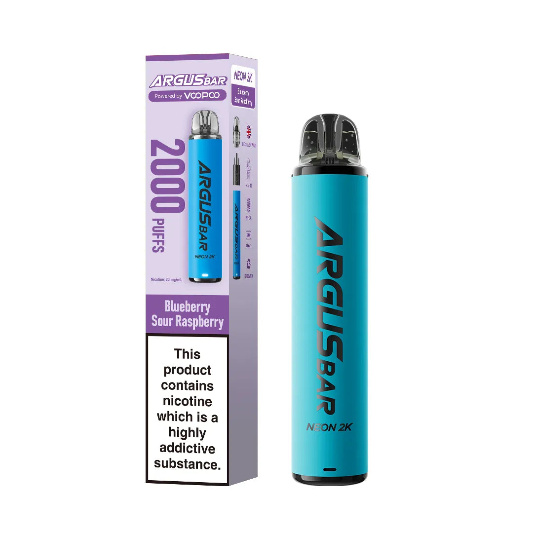 VooPoo Argus Bar Neon 2K Prefilled Kit | only £6.99 | Cheapest Vape Shop in Uk