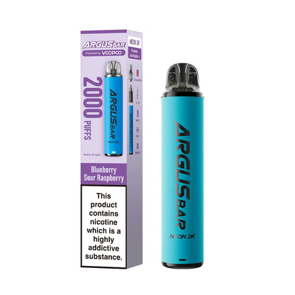 VooPoo Argus Bar Neon 2K Prefilled Kit | only £6.99 | Cheapest Vape Shop in Uk