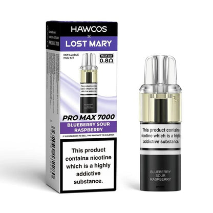 Hawcos x Lost Mary Pro Max 7000 Prefilled Pod + Refill Container | Only £7.50 | Any 3 For £19.99 | only £7.50 | Cheapest Vape Shop in Uk