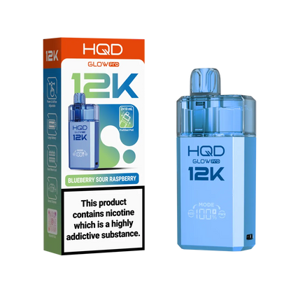 HQD Glow Pro 12k Prefiiled Kit - Box of 10 | only £72.99 | Cheapest Vape Shop in Uk