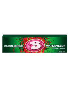 Bubblicious Original & Watermelon Bubble Gum – 5‑Piece Packs (40g Each) | only £1.78 | Cheapest Vape Shop in Uk