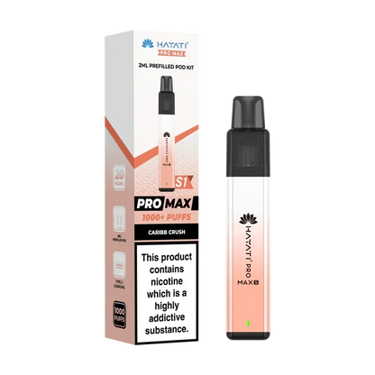 Hayati Pro Max S1 1000+ Puff Pre-Filled Pod Kit - Box of 10 | only £39.99 | Cheapest Vape Shop in Uk