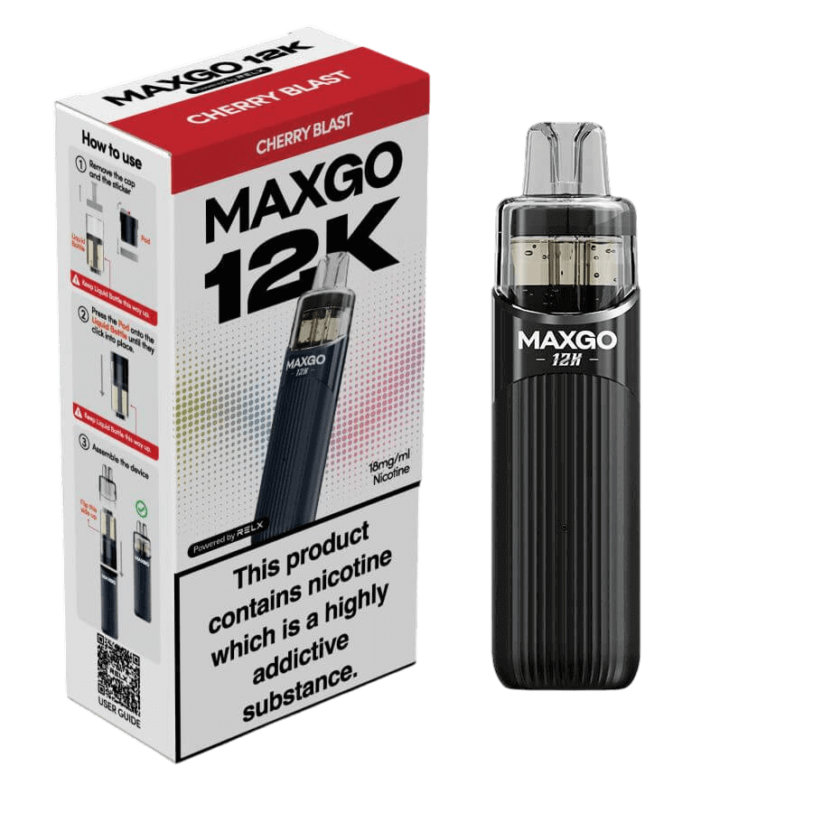 RELX MAXGO 12k Pre-Filled Pod Kit TPD Compliant - Pack Of 3 | only £25.99 | Cheapest Vape Shop in Uk