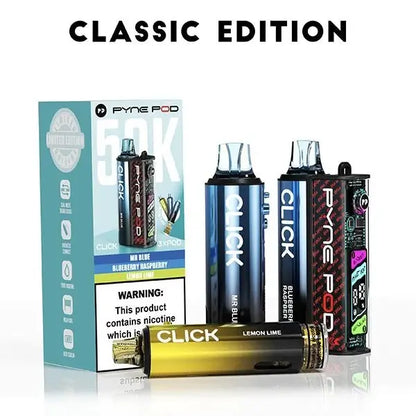 Pyne Pod Click 50K Prefilled Vape | TPD | only £12.99 | Cheapest Vape Shop in Uk