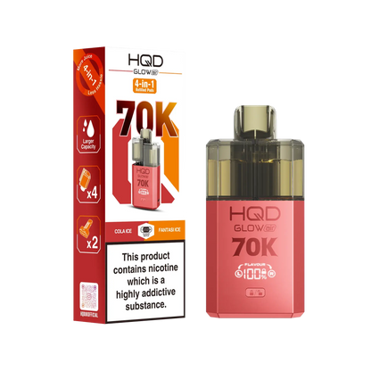 HQD Glow Air 70K Pod Vape Kit | only £15.99 | Cheapest Vape Shop in Uk