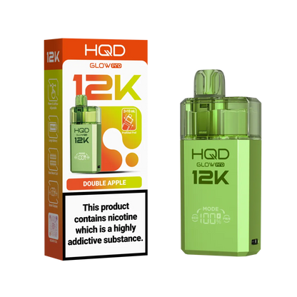 HQD Glow Pro 12k Prefiiled Kit - Box of 10 | only £72.99 | Cheapest Vape Shop in Uk