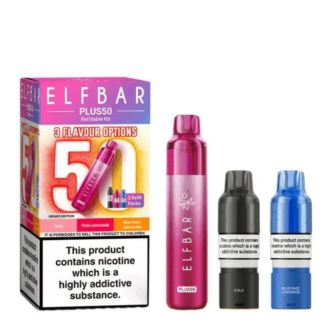 Elf Bar Plus 50 Vape Kit | only £12.99 | Cheapest Vape Shop in Uk