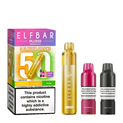 Elf Bar Plus 50 Vape Kit-Box of 10 | only £93.99 | Cheapest Vape Shop in Uk