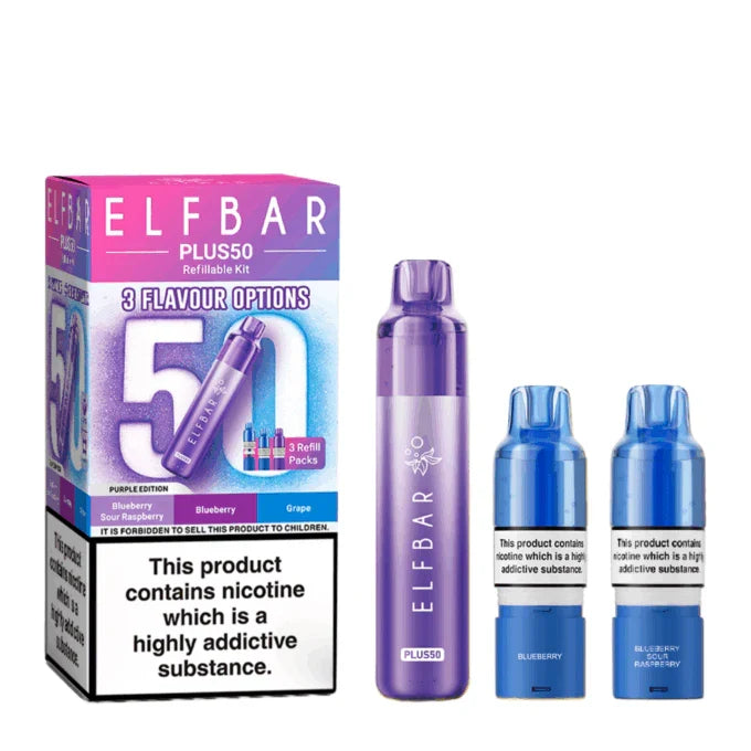 Elf Bar Plus 50 Vape Kit-Box of 10 | only £93.99 | Cheapest Vape Shop in Uk