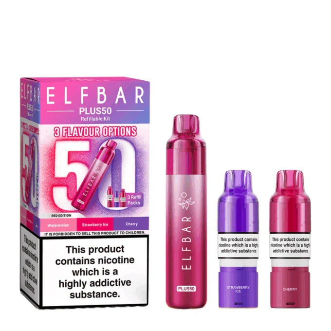 Elf Bar Plus 50 Vape Kit-Box of 10 | only £93.99 | Cheapest Vape Shop in Uk