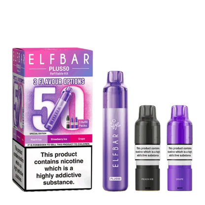 Elf Bar Plus 50 Vape Kit-Box of 10 | only £93.99 | Cheapest Vape Shop in Uk