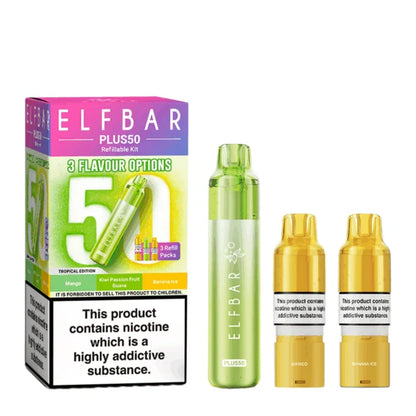 Elf Bar Plus 50 Vape Kit-Box of 10 | only £93.99 | Cheapest Vape Shop in Uk