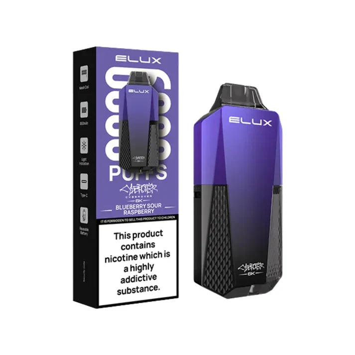 Elux Cyber over 6K Prefilled Vape Kit - Box Of 10 | only £79.99 | Cheapest Vape Shop in Uk