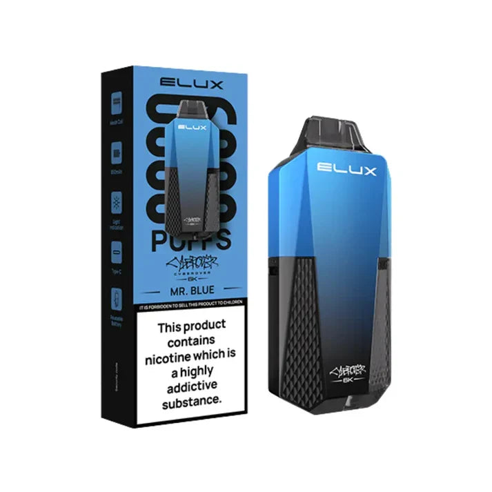 Elux Cyber over 6K Prefilled Vape Kit - Box Of 10 | only £79.99 | Cheapest Vape Shop in Uk