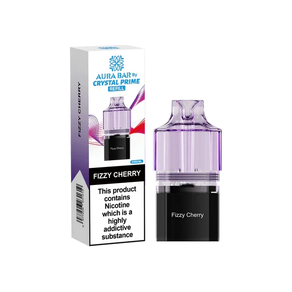 Crystal Prime Aura Bar 10k Replacement Pods - Box of 10 | only £47.25 | Cheapest Vape Shop in Uk