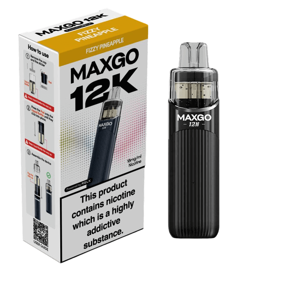 RELX MAXGO 12k Pre-Filled Pod Kit TPD Compliant - Pack Of 3 | only £25.99 | Cheapest Vape Shop in Uk