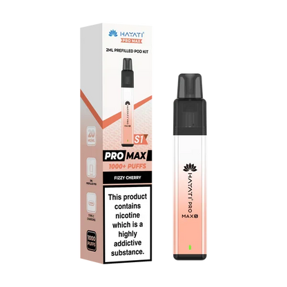 Hayati Pro Max S1 1000+ Puff Pre-Filled Pod Kit - Box of 10 | only £39.99 | Cheapest Vape Shop in Uk