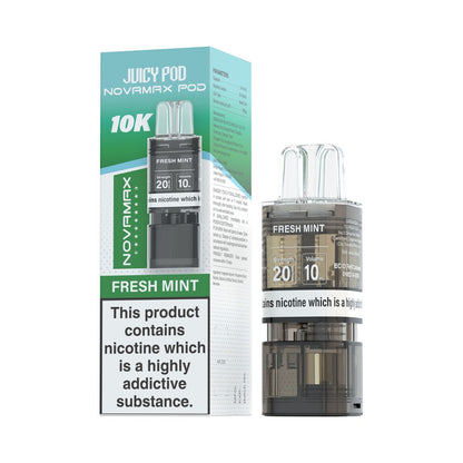 Juicy Pod NovaMax 10K Prefilled Pods - Box Of 10 | only £46.99 | Cheapest Vape Shop in Uk