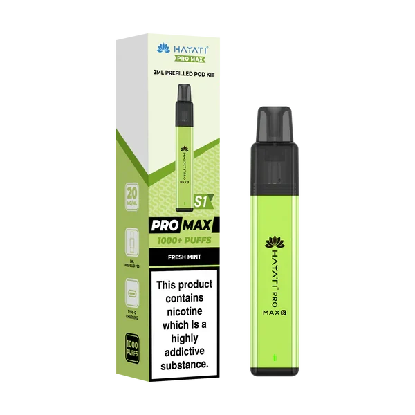 Hayati Pro Max S1 1000+ Puff Pre-Filled Pod Kit - Box of 10 | only £39.99 | Cheapest Vape Shop in Uk