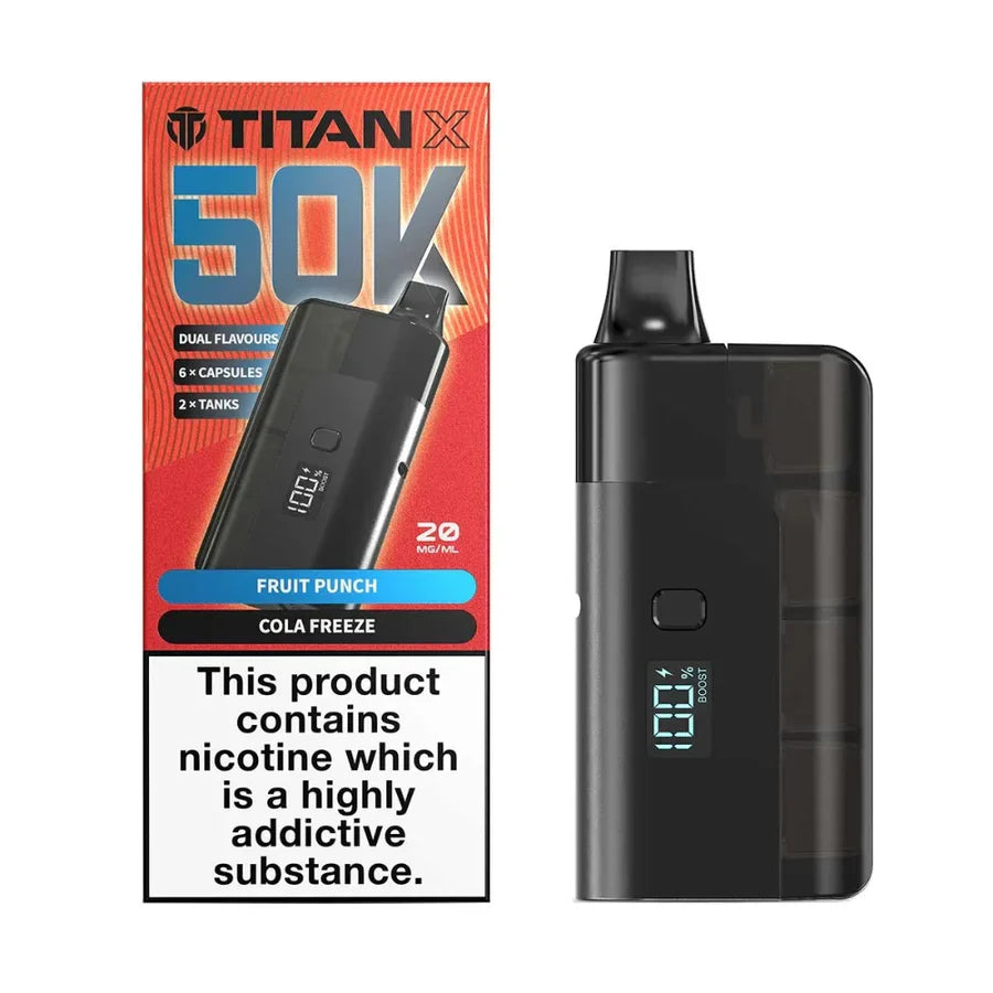 Titan X 50K Prefilled Pod Kit - Box of 10 | only £92.99 | Cheapest Vape Shop in Uk