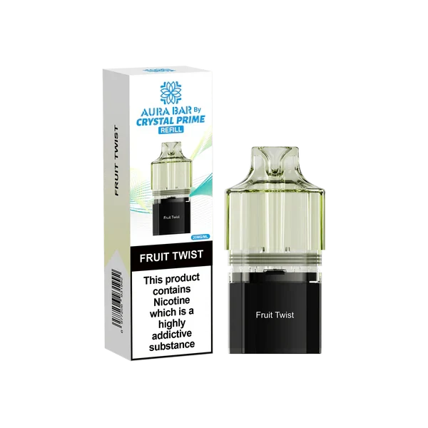 Crystal Prime Aura Bar 10k Replacement Pods - Box of 10 | only £47.25 | Cheapest Vape Shop in Uk