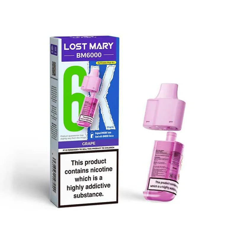 Lost Mary BM6000 Prefilled Vape Pods - Box of 10 | only £52 | Cheapest Vape Shop in Uk