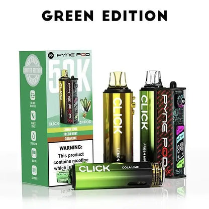 Pyne Pod Click 50K Prefilled Vape | TPD - Box of 10 | only £90.99 | Cheapest Vape Shop in Uk
